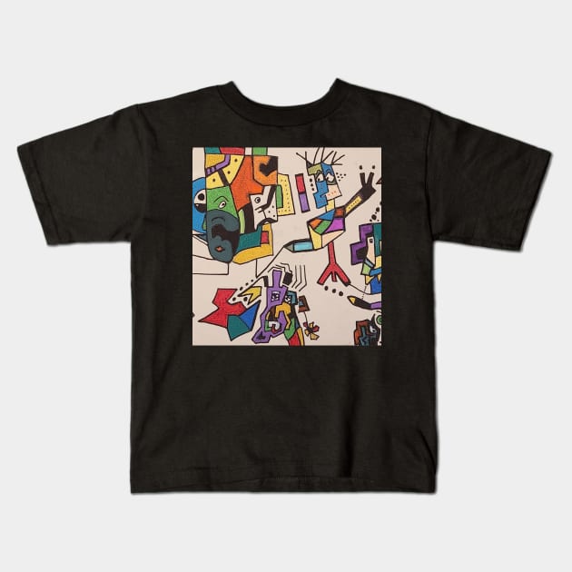 Street Peace Kids T-Shirt by JayMartin Art